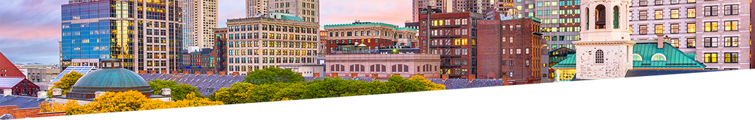 Boston skyline and harbor