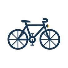 Bicycle accident icon