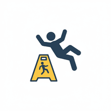 Slip and fall icon